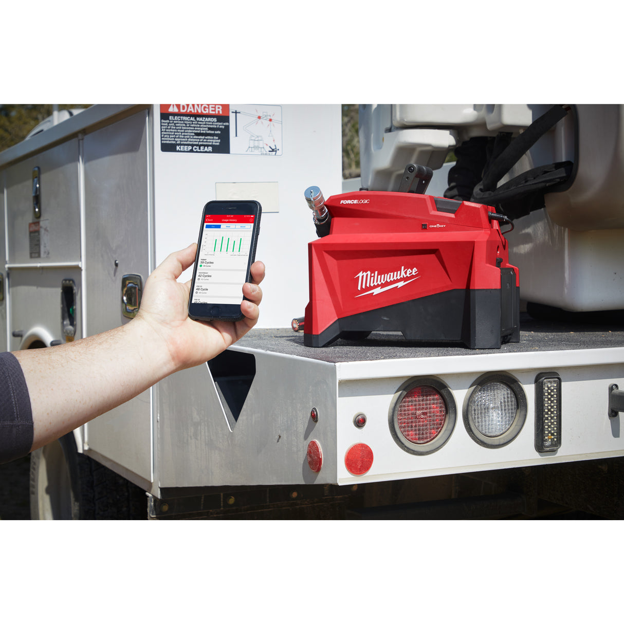 Milwaukee Akku-Hydraulikpumpe M18HUP700-121 Akkuhydraulische Pumpe IN2 4933499335