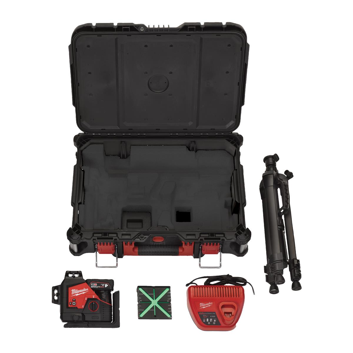 Milwaukee Kreuzlinienlaser M123PLSKIT-401P Kreuzlinienlaser-Set IN2 4933499379