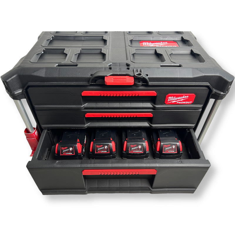 SCHWÄBLE® foam insert foam insert for Milwaukee batteries 8x 18V 5Ah