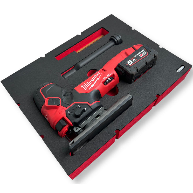 SCHWÄBLE® foam insert foam insert for Milwaukee cordless jigsaw 18V FBJS