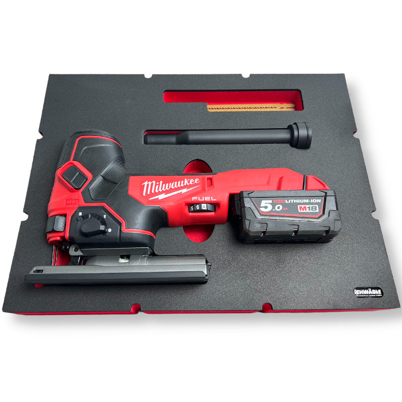 SCHWÄBLE® foam insert foam insert for Milwaukee cordless jigsaw 18V FBJS