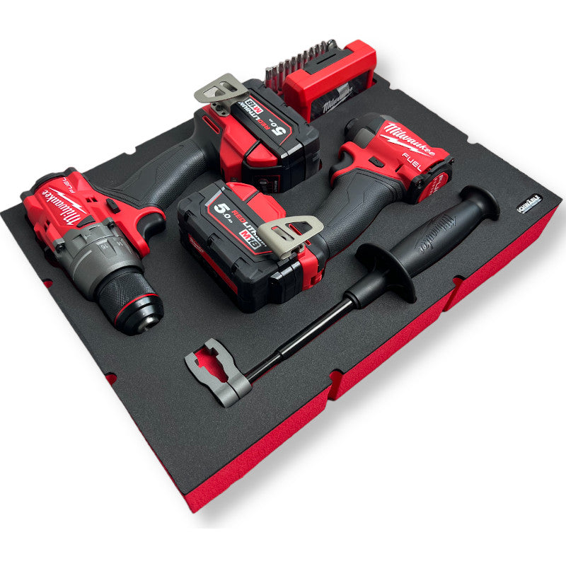 Insert en mousse SCHWÄBLE® Insert en mousse pour outils sans fil Milwaukee FPD3 FID3