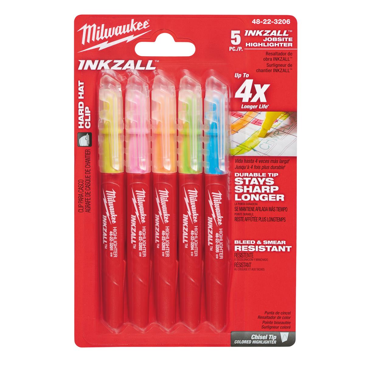 Milwaukee highlighter set INKZALL 48223206
