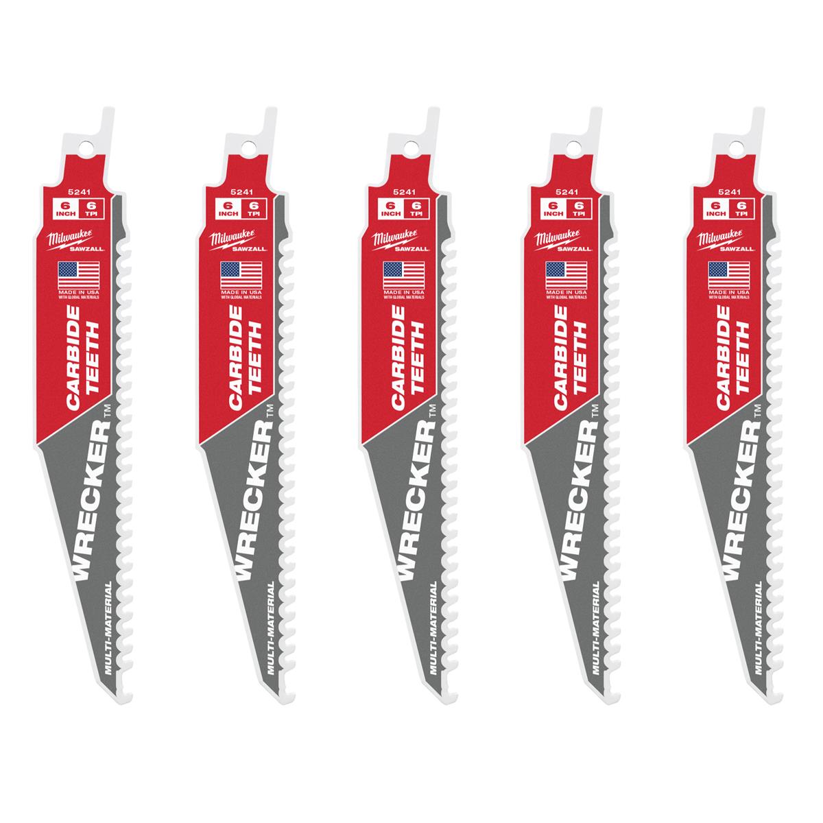 Milwaukee Säbelsägeblatt 150x6 mm WRECKER HM (5) 48475541