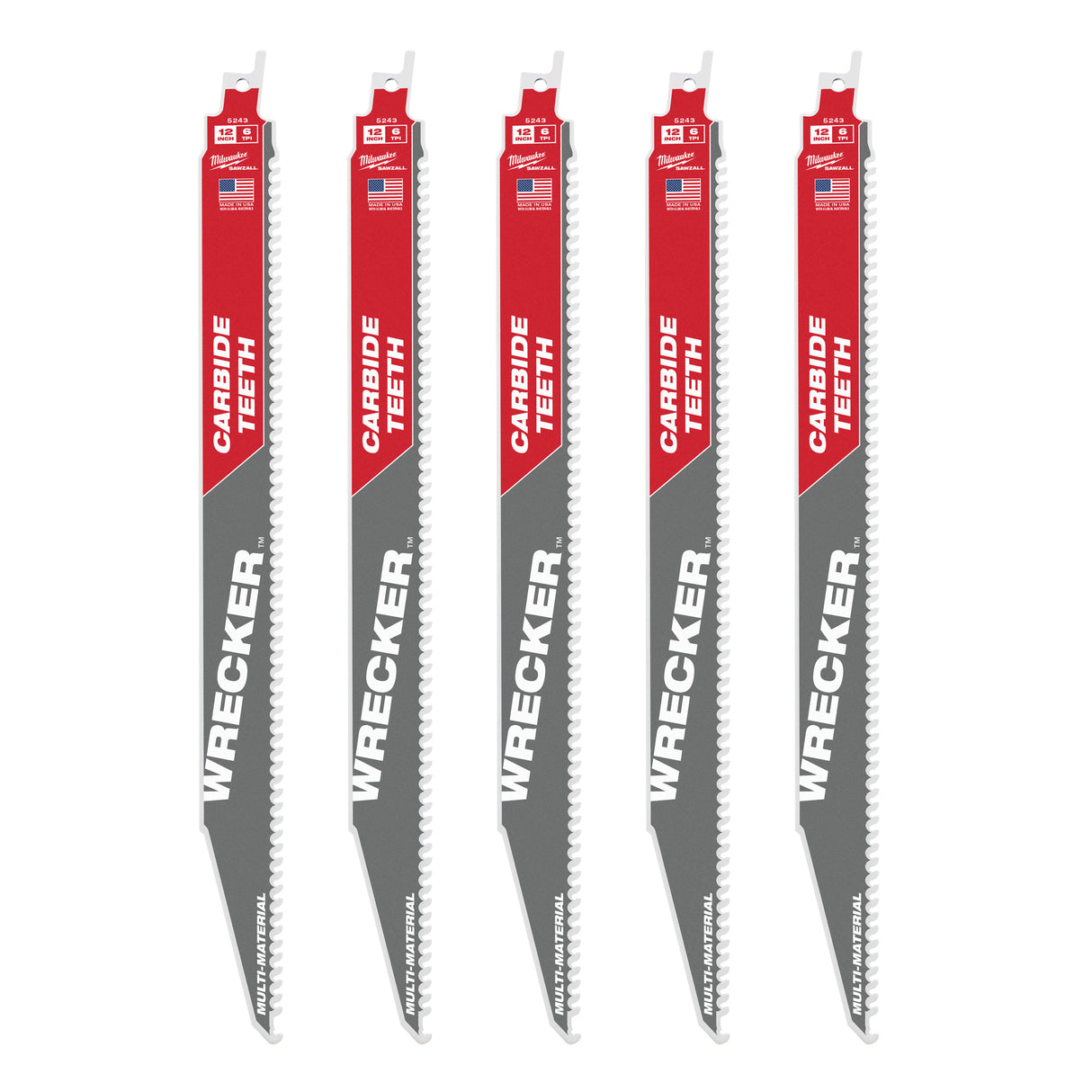 Milwaukee Säbelsägeblatt 300x6 mm WRECKER HM (5) 48475543