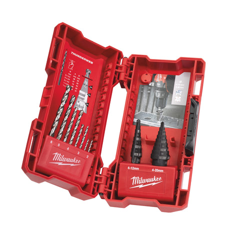 Milwaukee Stufenbohrer- und Metallbohrer-Set 48899350 roteswerkzeug