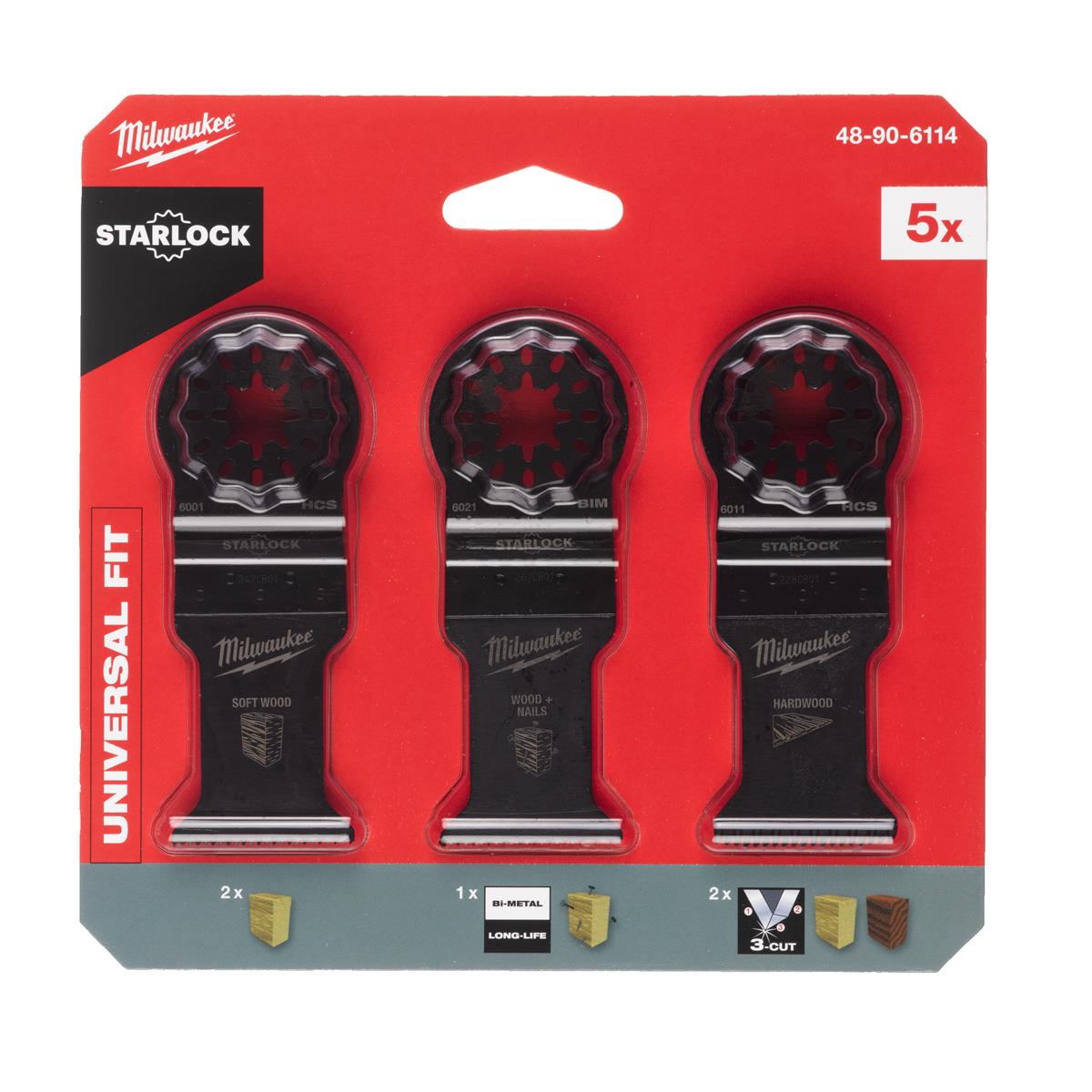 Ensemble d'accessoires Milwaukee multi-outils STARLOCK 48906114