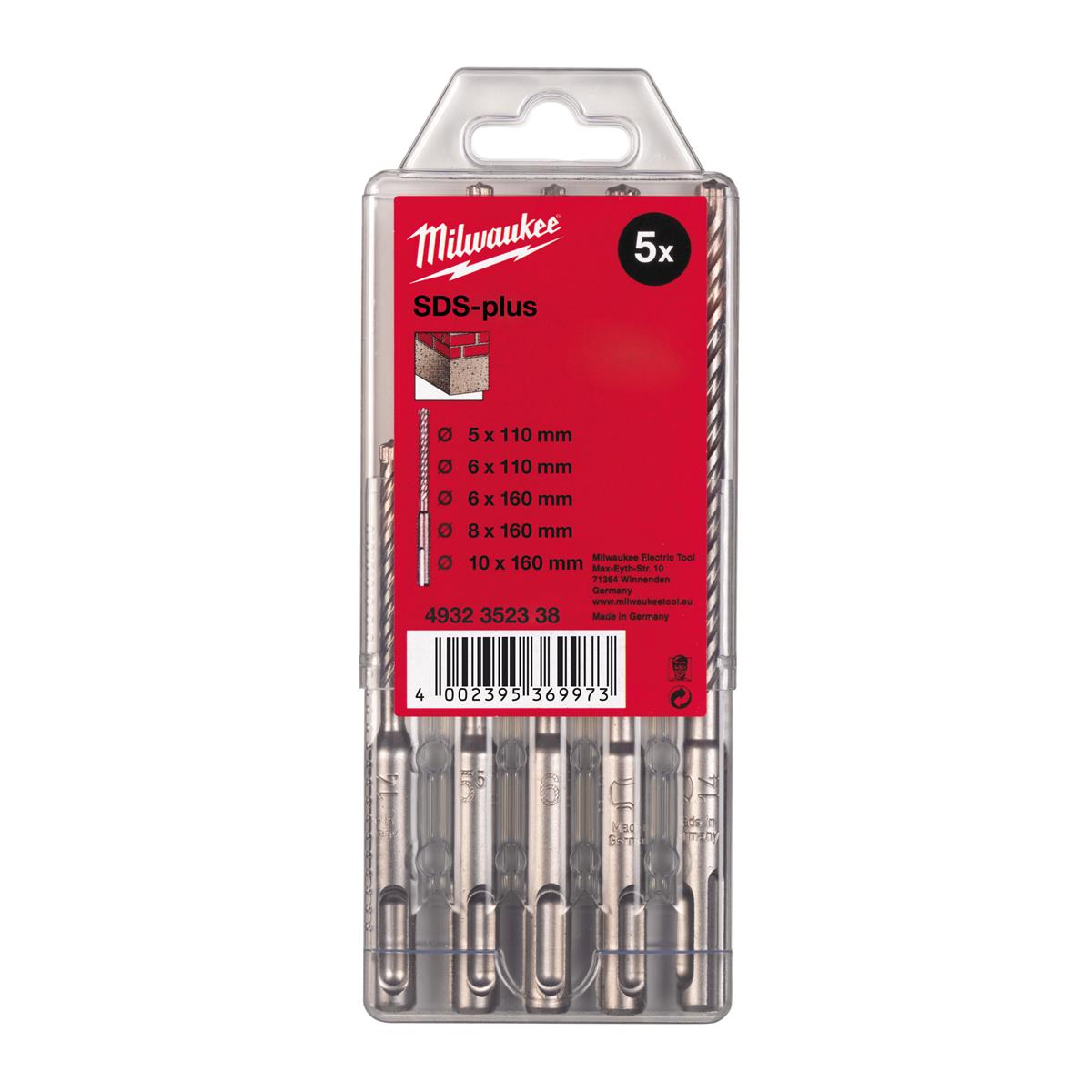 Milwaukee hammer drill set M2 SDS-Plus 4932352338