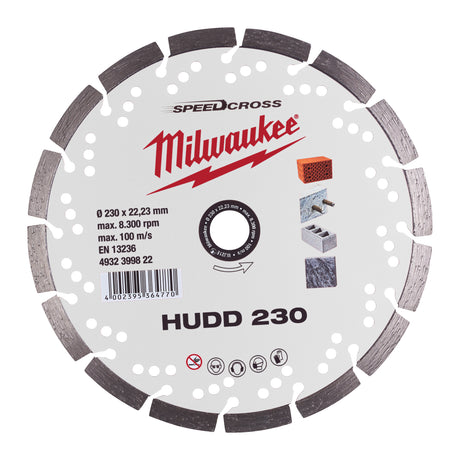 Milwaukee Diamanttrennscheibe SPEEDCROSS HUDD 4932399822 roteswerkzeug