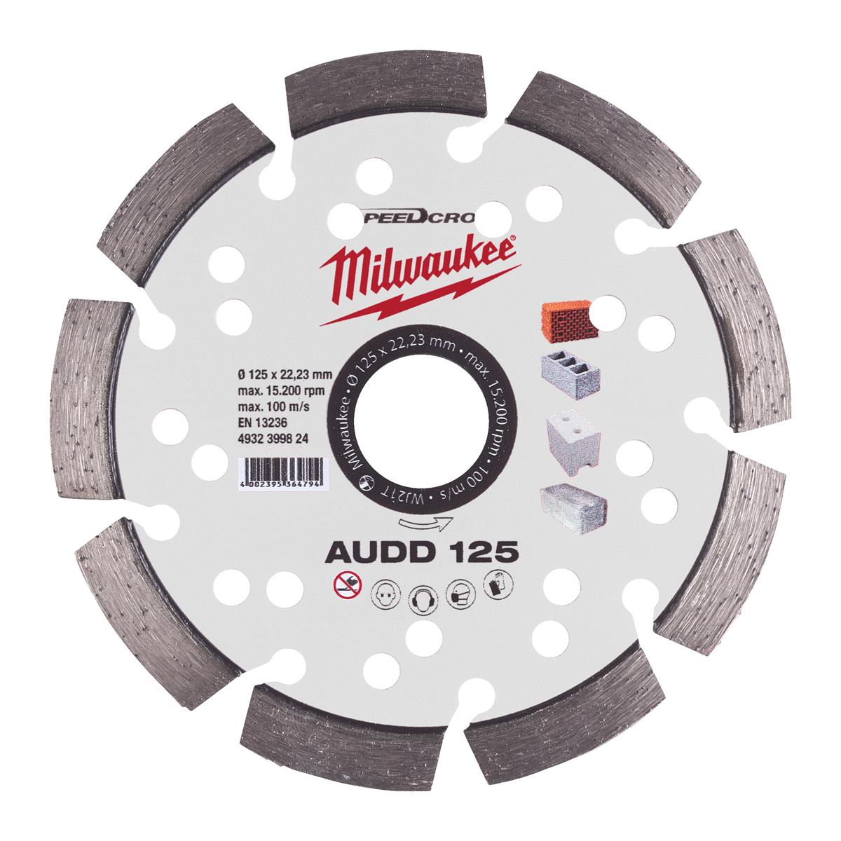 Milwaukee diamond cutting disc SPEEDCROSS AUDD 4932399824