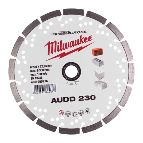 Milwaukee Diamanttrennscheibe SPEEDCROSS AUDD 4932399826 roteswerkzeug