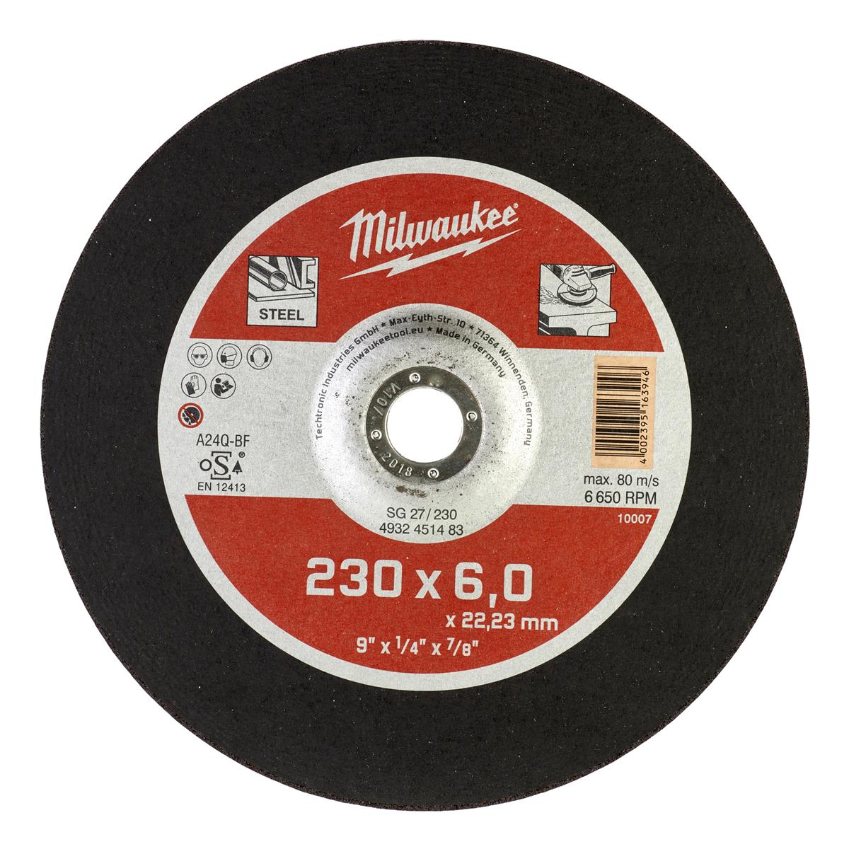 Milwaukee Schruppscheibe Contractor SG27 4932451483