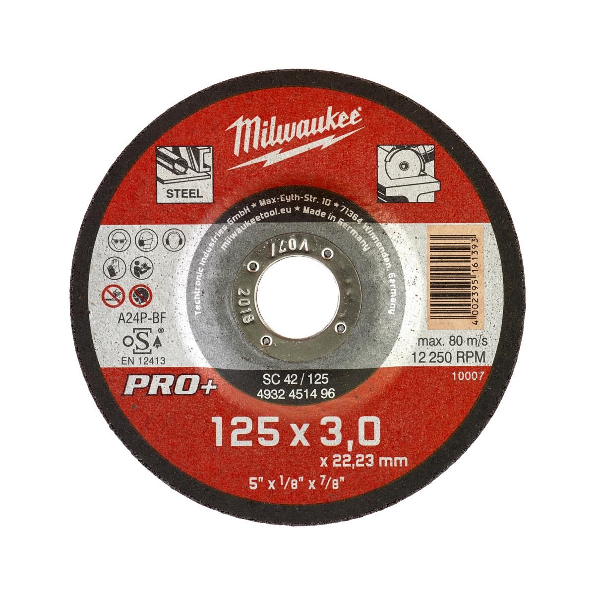 Disque à tronçonner les métaux Milwaukee PRO+ 4932451496