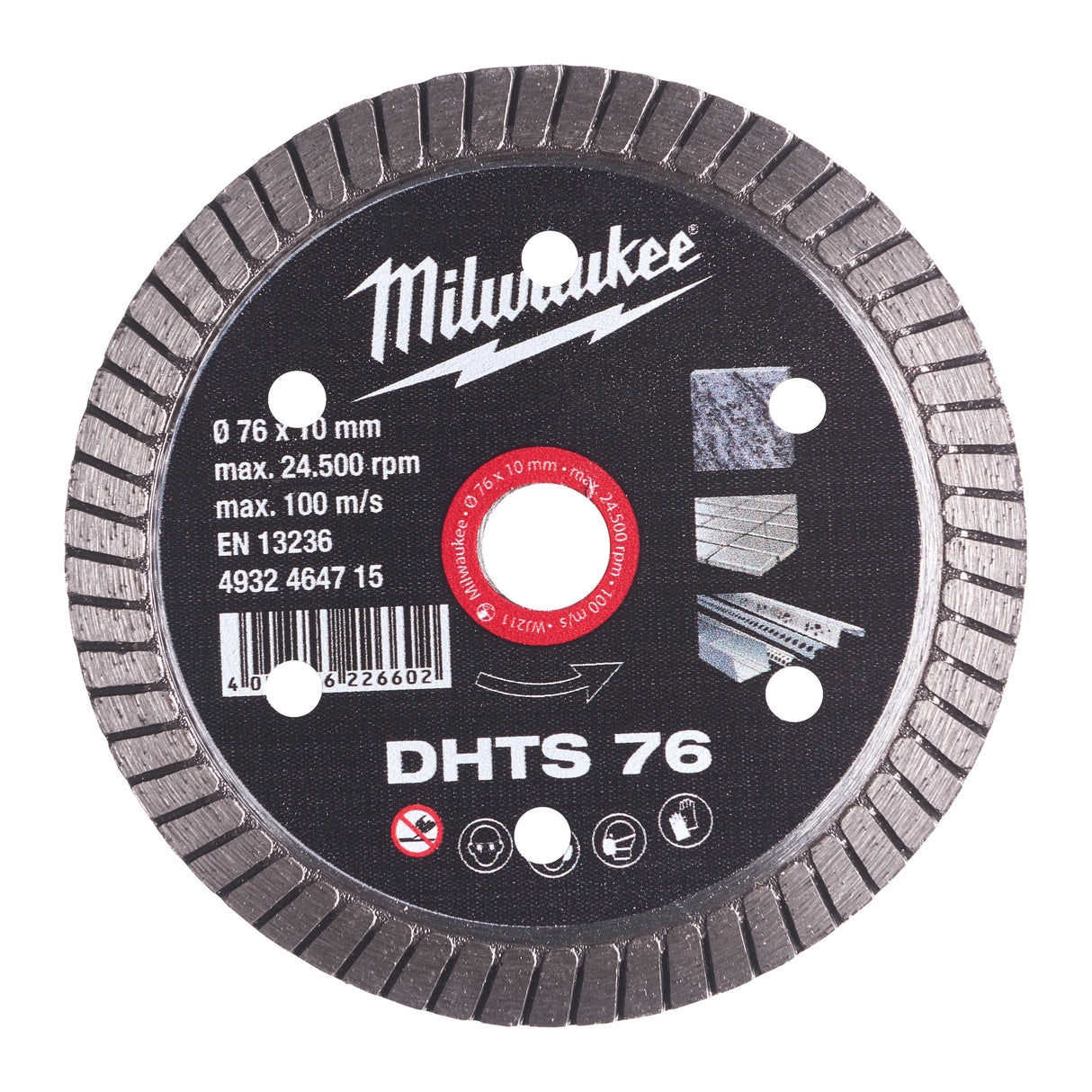 Milwaukee Diamanttrennscheibe DHTS 4932464715 roteswerkzeug