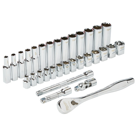 Milwaukee Ratschen- und Steckschlüsseleinsatz-Set 4932464945 roteswerkzeug