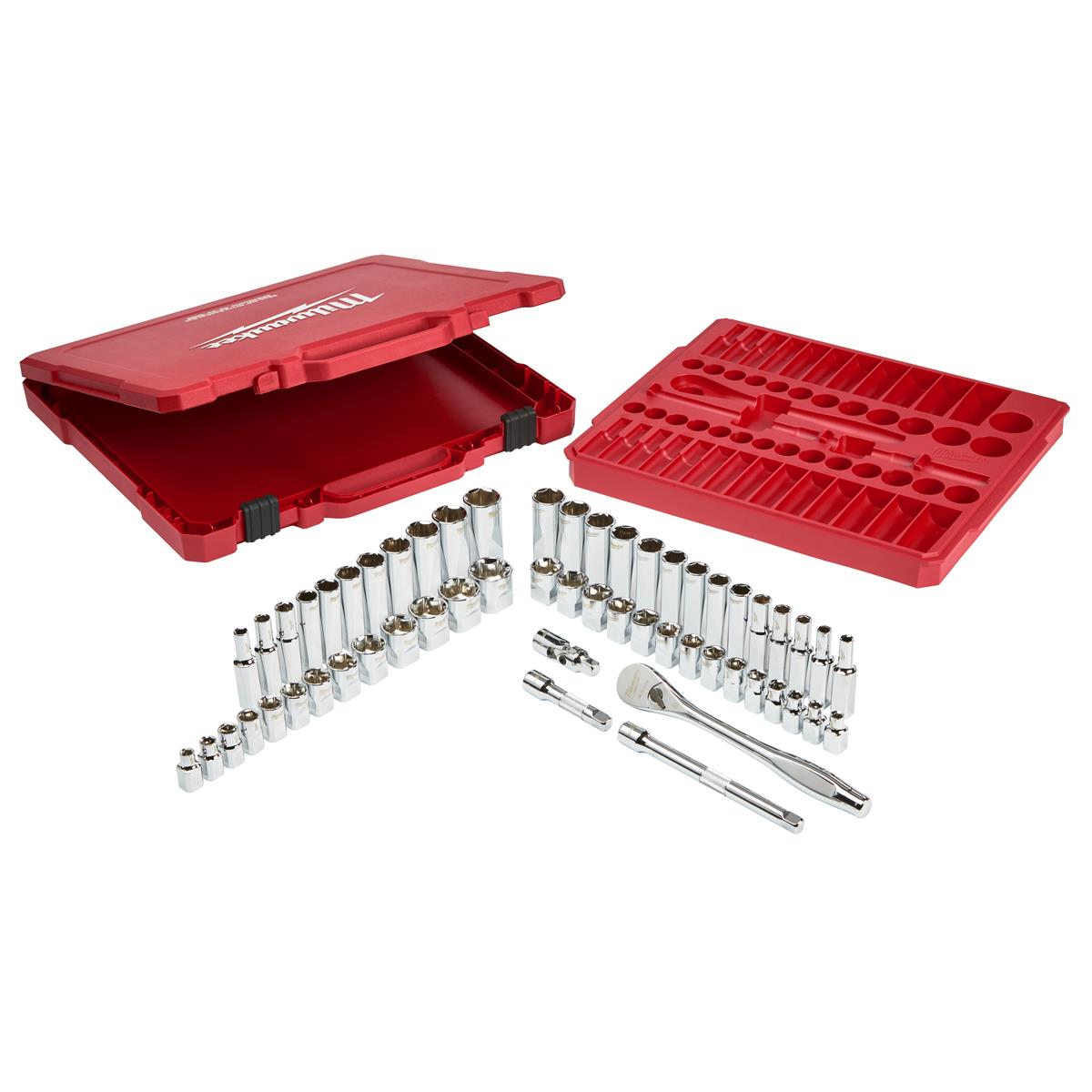 Milwaukee ratchet and socket wrench set 4932464946