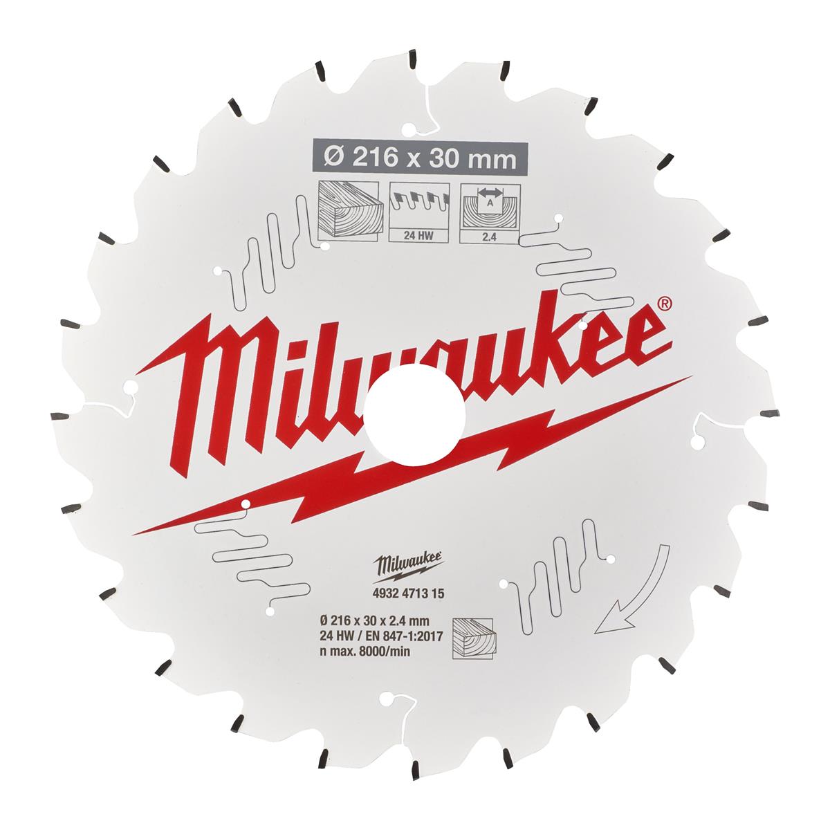 Lame de scie circulaire Milwaukee 4932471315