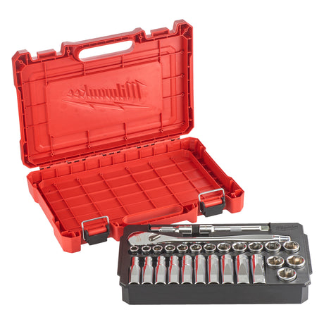 Milwaukee Ratschen- und Steckschlüsseleinsatz-Set 4932471864 roteswerkzeug