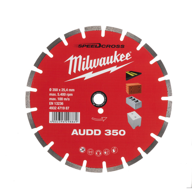 Milwaukee Diamanttrennscheibe SPEEDCROSS AUDD 4932471987 roteswerkzeug