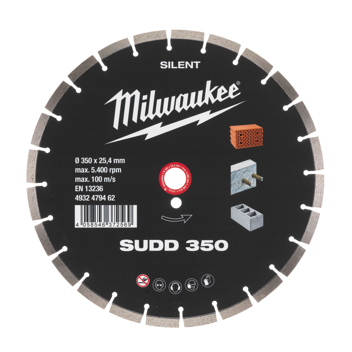 Milwaukee Diamanttrennscheibe SUDD 4932479462 roteswerkzeug