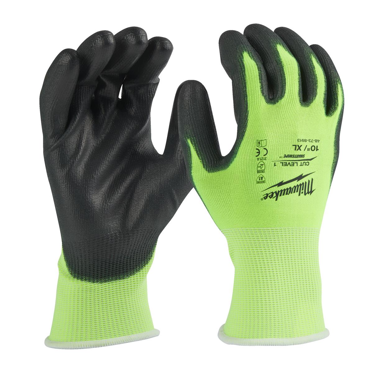 Milwaukee Schnittschutzhandschuhe Weiß 10 / XL HI-VIS 4932479919