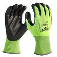 Milwaukee Schnittschutzhandschuhe Grau 8 / M HI-VIS roteswerkzeug