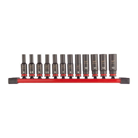 Milwaukee Schlagnuss-Set 1/4" SHOCKWAVE 4932480453 roteswerkzeug