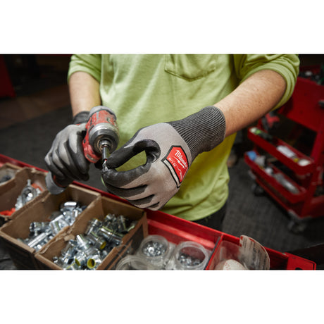 Milwaukee Schnittschutzhandschuhe Grau 10 / XL HI-DEX roteswerkzeug