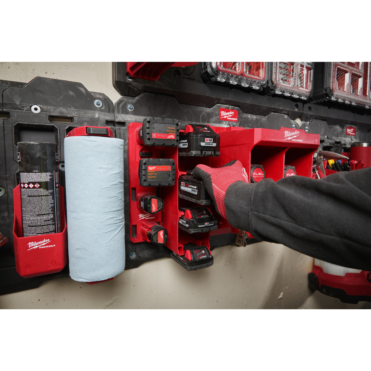 Milwaukee M18 Akkuhalter PACKOUT 4932480709 roteswerkzeug