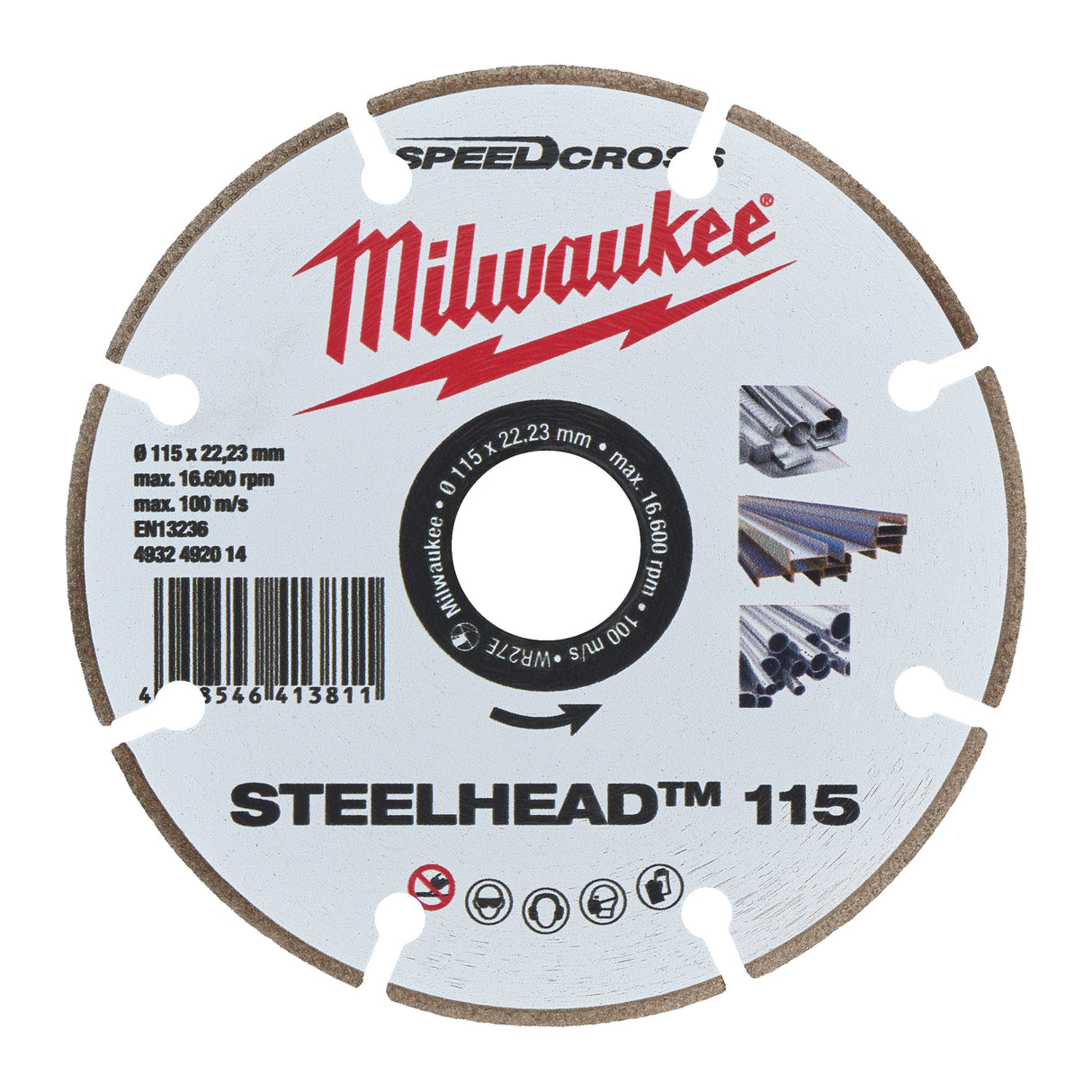 Milwaukee Diamanttrennscheibe DH STEELHEAD 4932492014 roteswerkzeug