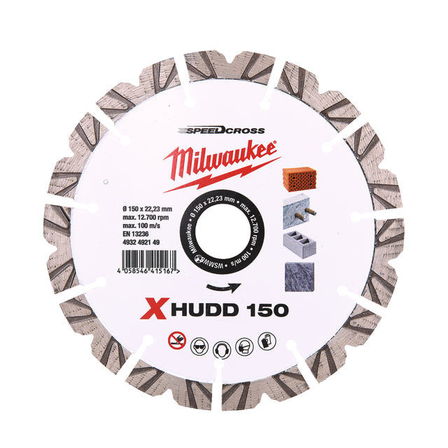 Milwaukee Diamanttrennscheibe SPEEDCROSS XHUDD 4932492149 roteswerkzeug