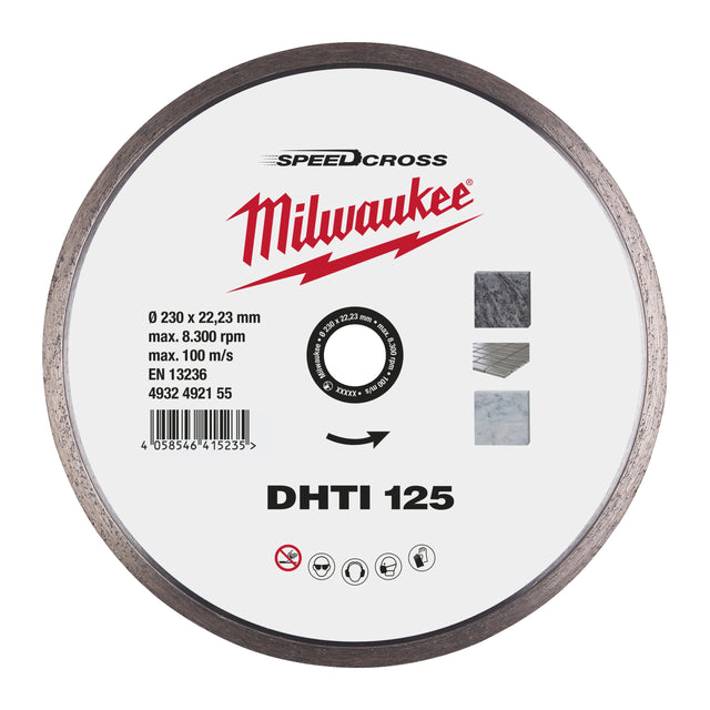 Milwaukee Diamanttrennscheibe SPEEDCROSS DHTi 4932492155 roteswerkzeug