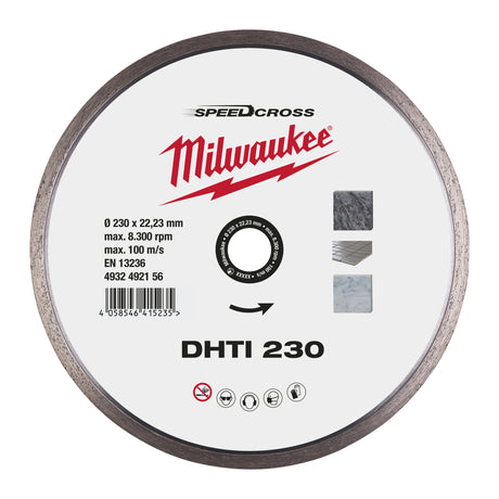 Milwaukee Diamanttrennscheibe SPEEDCROSS DHTi 4932492156 roteswerkzeug