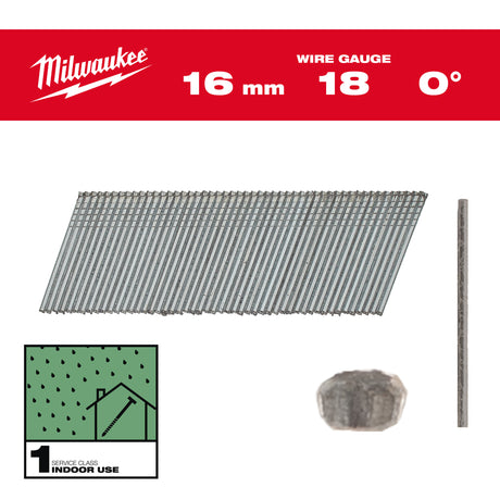 Milwaukee Nägel 16mm 4932492549 roteswerkzeug