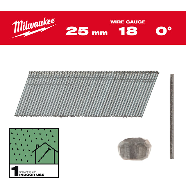 Milwaukee Nägel 25mm 4932492551 roteswerkzeug