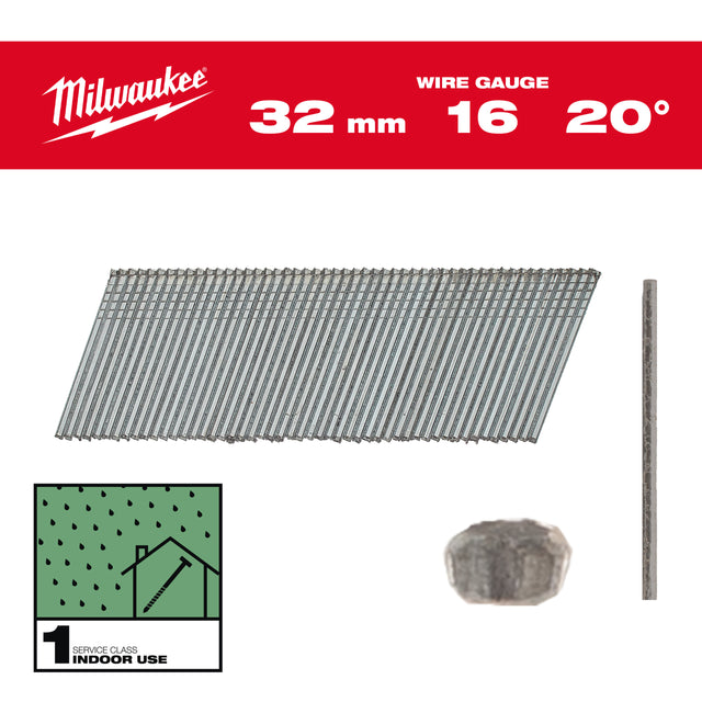 Milwaukee Nägel 32mm 4932492582 roteswerkzeug