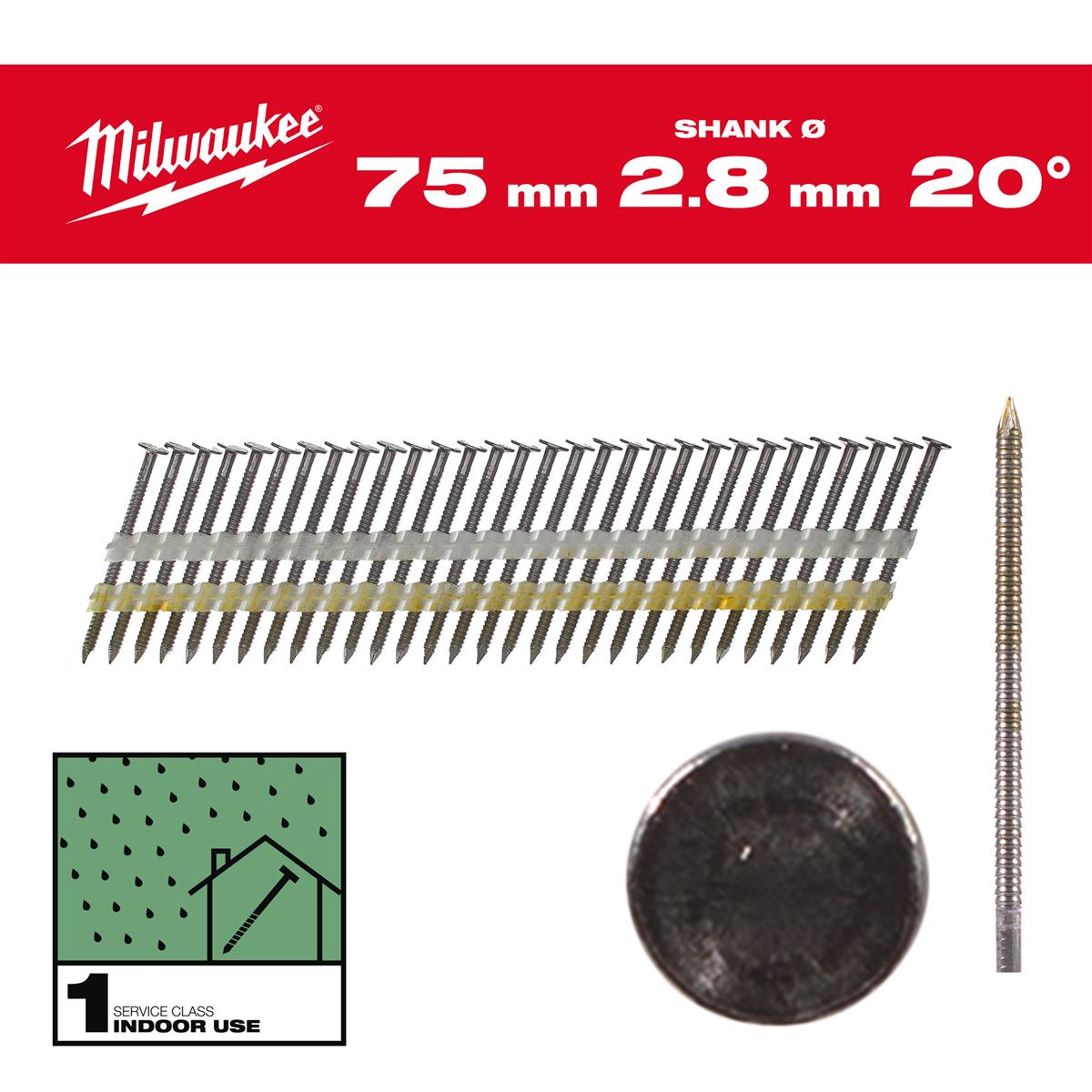 Milwaukee Nägel 75mm 4932492588