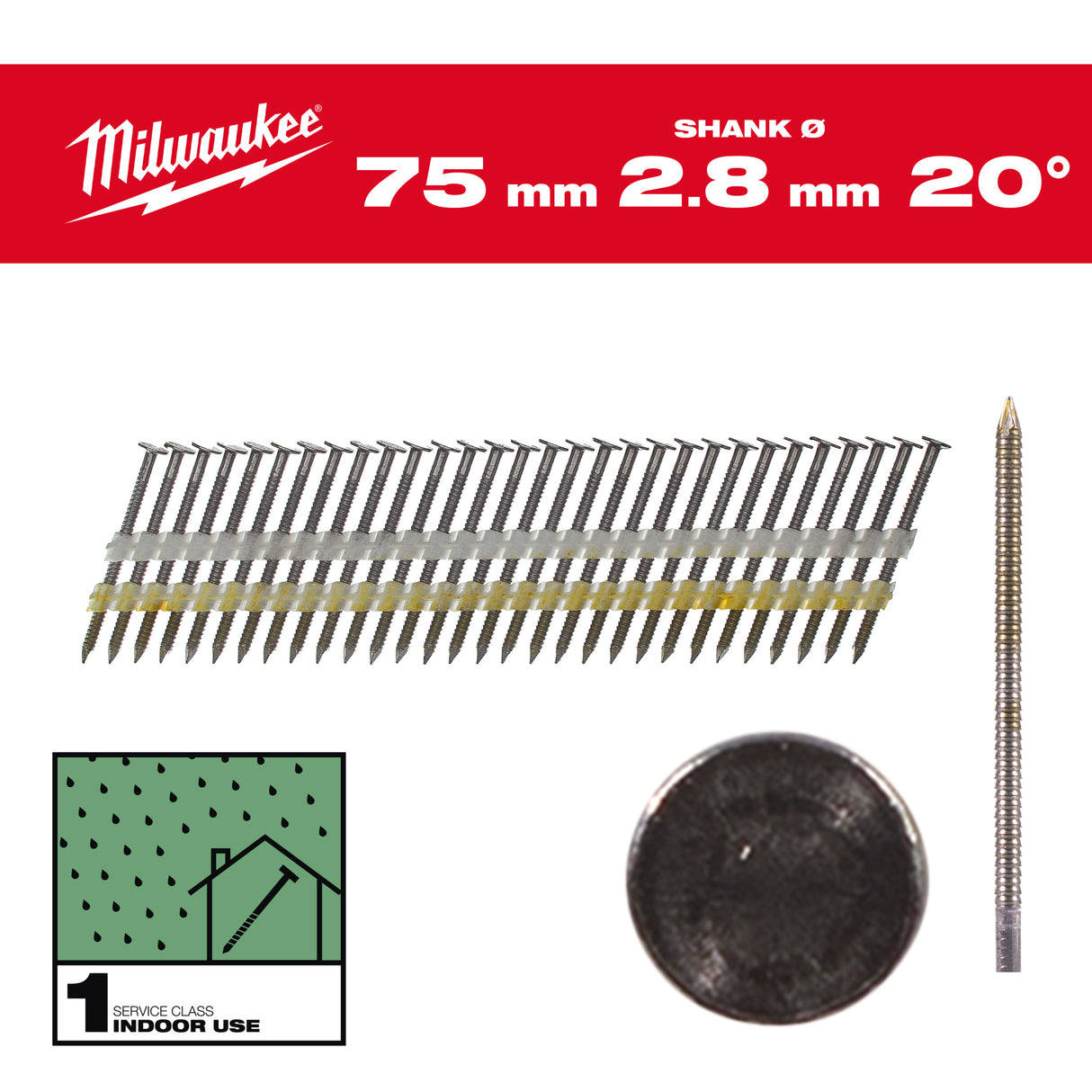 Milwaukee Nägel 75mm 4932492588 roteswerkzeug