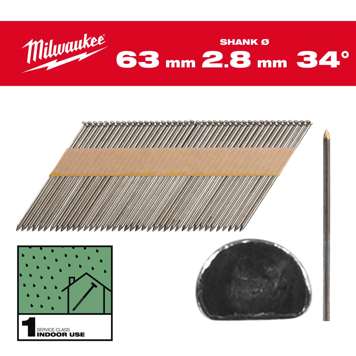 Milwaukee Nägel 63mm 4932492596