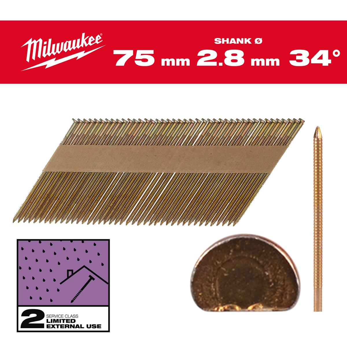 Milwaukee Nägel 75mm 4932492608