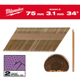 Milwaukee Nägel 75mm 4932492610 roteswerkzeug