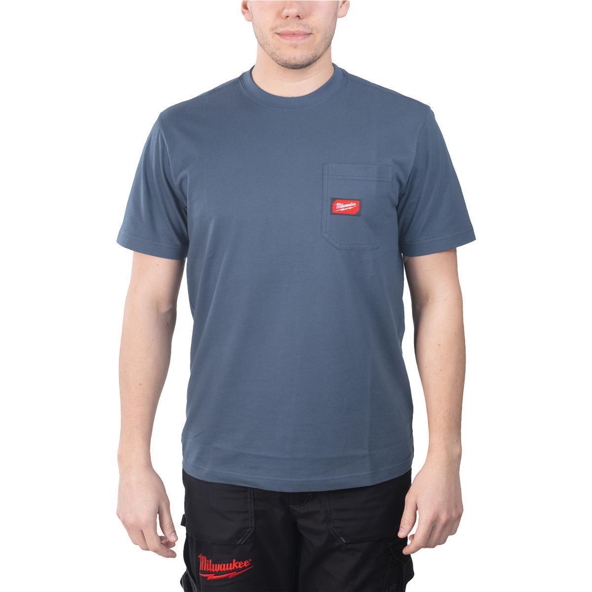 T-shirt de travail Milwaukee WTSSBLU-XXL 4932493017