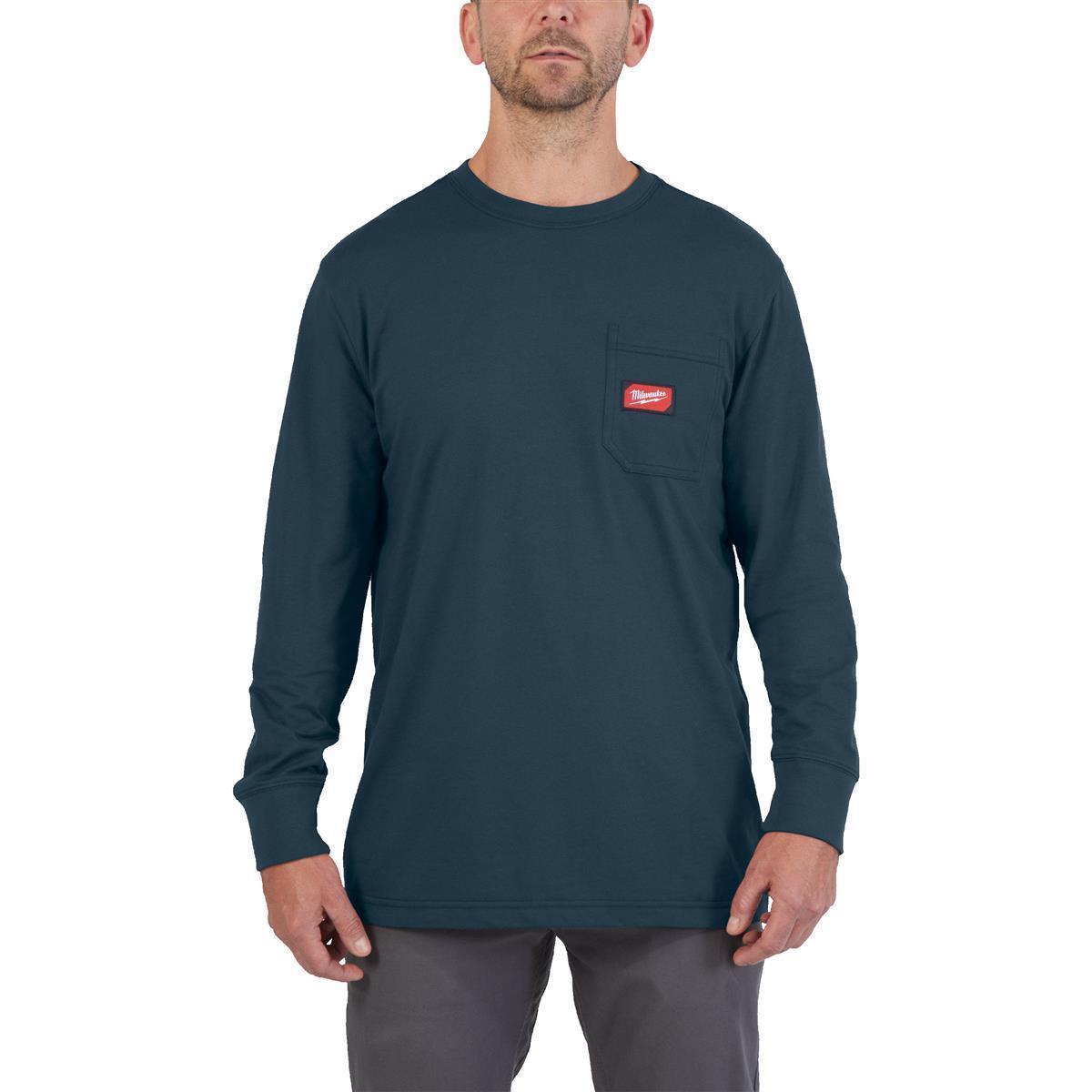 Chemise de travail à manches longues Milwaukee WTLSBLU-XL 4932493046