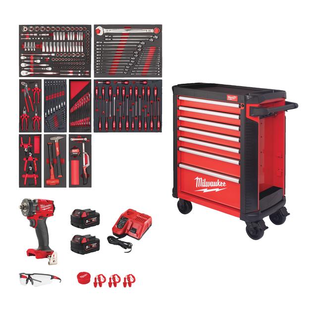 Milwaukee TOOLGUARD workshop trolley equipped 78cm 4932493817