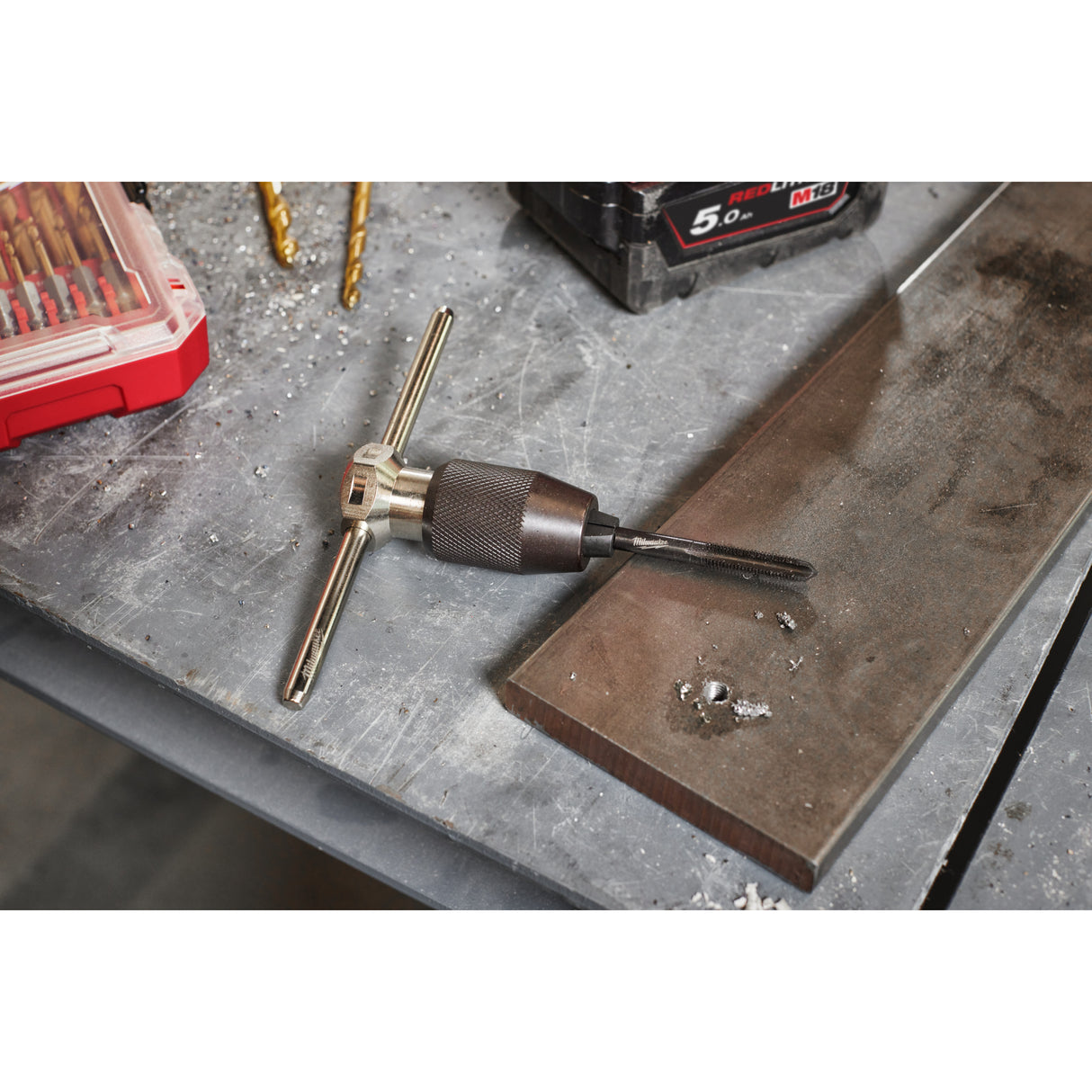 Milwaukee Gewindeschneidsatz Hand-Gewindeschneidsatz 17-tlg. 4932498720