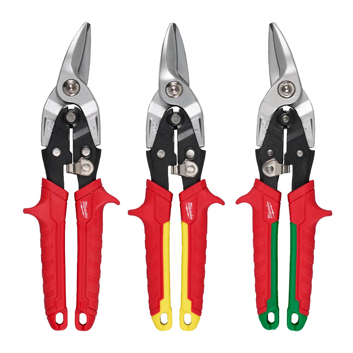 Milwaukee Blechscheren-Set gerade 3-tlg. XXX 4932499020