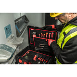 Milwaukee Installateur Handwerkzeug-Koffer Installations PACKOUT Koffer 74-tlg. 4932499467