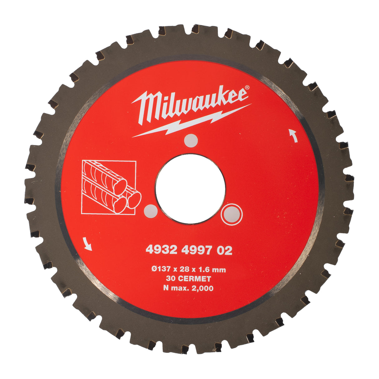 Milwaukee Kreissägeblatt Sägeblatt 137/28 mm Z30 Metall 4932499702