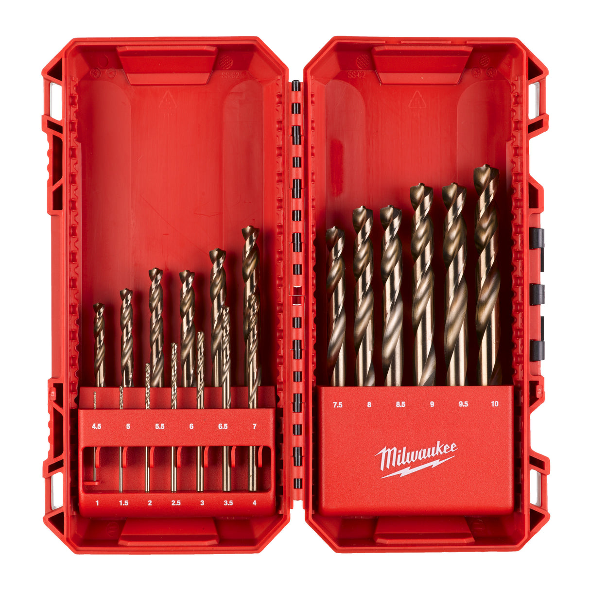 Milwaukee Metallbohrer-Set HSS-G Metallbohrer Cobalt Set 19-tlg. 4932499764