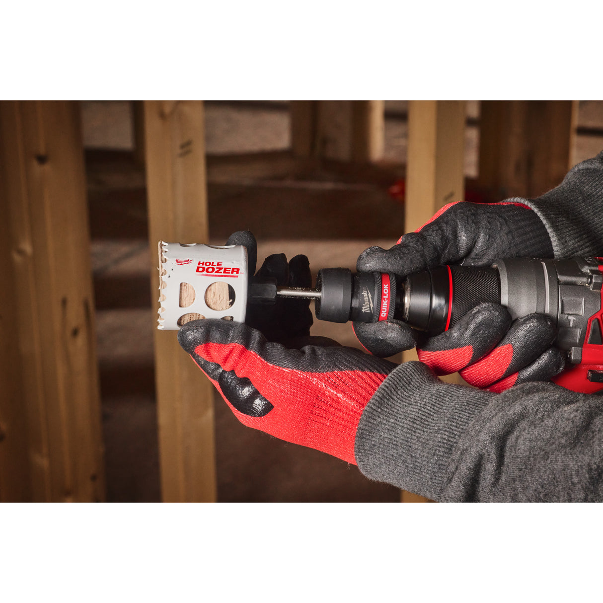 Milwaukee 14–210 mm Aufsteckhalter notwendig QUIK-LOK 9,5 4932500548